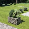 vidaXL Gabion Raised Bed Silver Galvanized Steel - 35.4" x 19.7" x 19.7" - 2 of 4