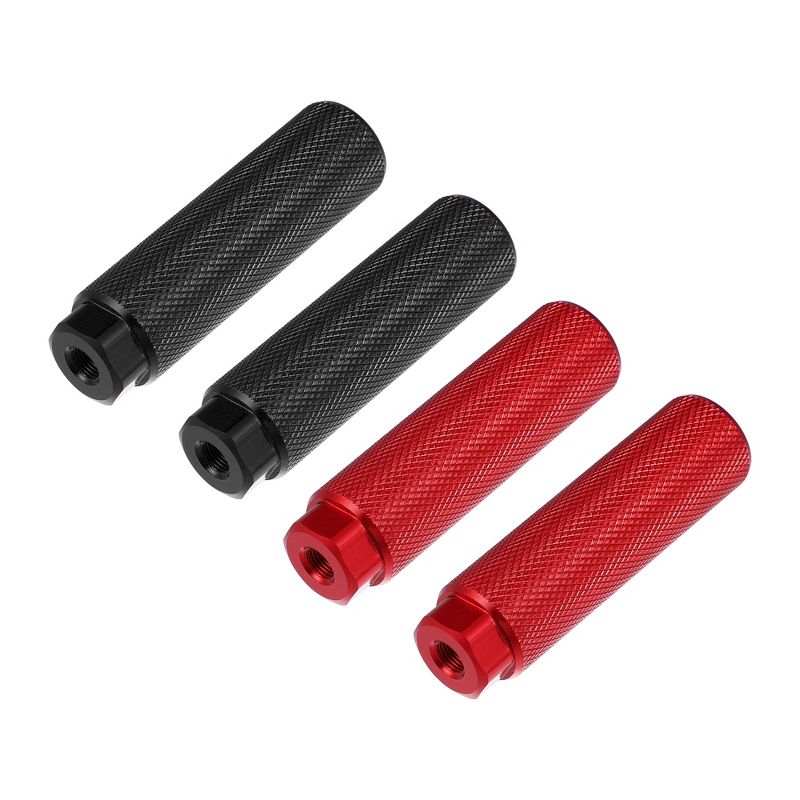 Unique Bargains Universal Aluminum Alloy BMX MTB Bike Bicycle Axle Rear Foot Pegs Footrests Fit 3/8" 2 Pairs, 1 of 8