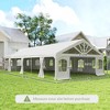 Heavy Duty Party Tent, 19.5' x 39' Large Sun Shade Canopy Tent for Parties, Wedding, Events, BBQ Grill - 3 of 4