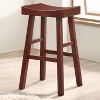 Set of 2 29" Lille Seat Saddle Counter Height Barstools - HOMES: Inside + Out - 2 of 3