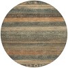HomeRoots 8' Fern Green And Rust Round Aztec Washable Indoor Outdoor Area Rug - 4 of 4