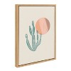 Kate and Laurel Sylvie Desert Sunrise Framed Canvas by Kate Aurelia Holloway, 18x24, Natural - 2 of 4