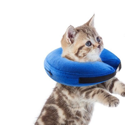 Medium Blue Inflatable Soft Pet Recovery Collar
