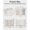 Glass Lid Jewelry Organizer with 3 Drawers and PU Exterior - 3 of 4