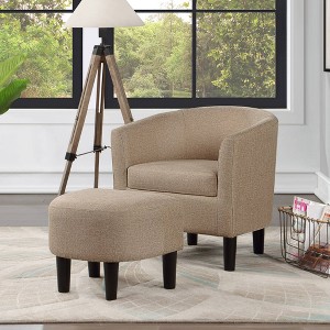 Breighton Home Take a Seat Churchill Accent Chair with Ottoman - 1 of 4