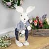 Northlight Standing Girl Bunny with Basket Easter Figure - 19" - Navy Blue - 2 of 4
