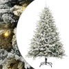 Artificial Pre-lit Christmas Tree Green 70.9" PVC and PE - 2 of 4