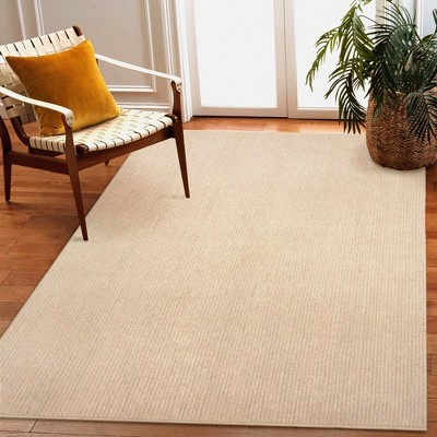 Sand Braided Synthetic 42" Reversible Indoor/Outdoor Rug