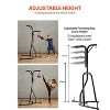 VEVOR 2 in 1 Punching Bag Stand, Adjustable Height Boxing Punching Bag and Speed Bag Stand, Holds Up to 140 lbs, Black - 4 of 4