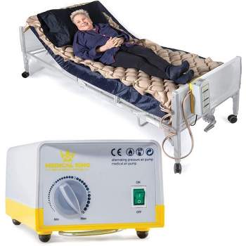 Alternating Pressure Pad for Hospital or Home Bed Mattress, Includes Electric Quiet Air Pump - Low Air Loss Mattress - MedicalKingUsa