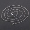 Rope Chain Womens Mens 24 Inch Sterling Silver 1mm Width Ginger Lyne Collection - 2 of 4