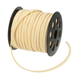 Unique Bargains DIY Jewelry Making Vintage Style Faux Suede Leather Lace 1 Pcs 0.2 Inch x 50 Yard - 1 of 4