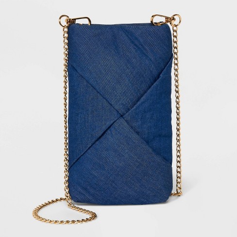 Cell Phone Crossbody Bag A New Day Blue Denim Target