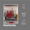 Household Essentials Pantry Vegetable and Fruit Bin Nickel: Steel Kitchen Storage Organizer, 12" H x 16" D x 13" W, Gray - 2 of 4