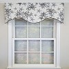 RLF Home Reef Cornice Valance - 100% Cotton with Ivory Lining 50" x 17"  Black - 2 of 4