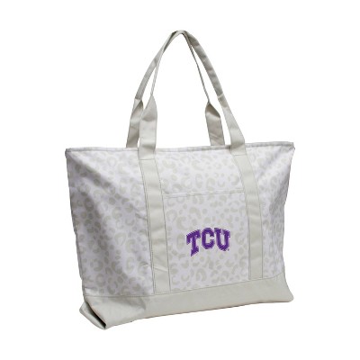 NCAA TCU Horned Frogs Leopard Pattern Tote