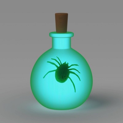 Lit Plastic Bottle Spider Figurine - Hyde and EEK! Boutique™ Neon Green
