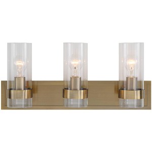 Uttermost Cardiff 23-in Wide Antique Brass 3 Light Vanity - 1 of 1