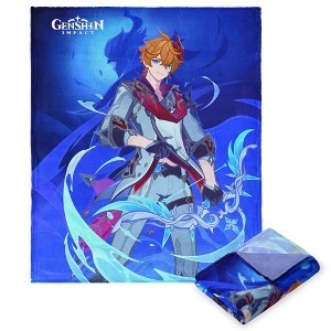Genshin Impact Character 037 Tartaglia Silk Touch Throw Blanket 50 x 70 inches - 1 of 2