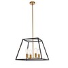 Elegant Lighting Declan 20 inch pendant in black and brass - 2 of 4