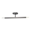 Livex Lighting Monaco 2 - Light Semi-Flush Mount in  Black Chrome - 3 of 4