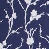 Meiying Cobalt Blue and Silver Floral Trail Paste the Wall Wallpaper - 4 of 4