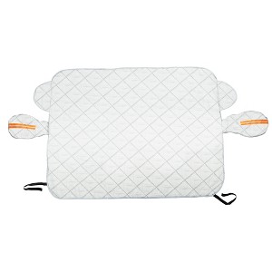 Unique Bargains Windscreen Cover with Reflective Strip Snow Sun Shade UV Protector for Trucks SUVs - 1 of 4