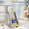 8-in-1 Toddler Slide Playground Playset for Kids-Includes Climber,Basketball Hoop - 4 of 4