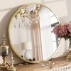 Apmir  Round High Quality Aluminum Alloy Framed French Cleat Mounted Wall Decor Bathroom Vanity Mirror - 4 of 4