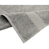 Home Mart Goods Silver Cotton Super Soft Lightweight Absorbent Bath Towel 27"x54" - 4 of 4