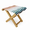 CoastL Studio Rainbow Waves Folding Stool - Deny Designs - 2 of 3