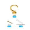 Unique Bargains Zinc Alloy Wall Mounted Screw Clothes Curtain Holdback 2 Pcs - 3 of 4