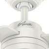 Hunter Fresh White Cabo Ceiling Fan 52" 3-Blade Damp Rated Modern with Wall Control - 4 of 4