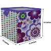 Bacati - Botanical Purple Storage Box Small - 4 of 4