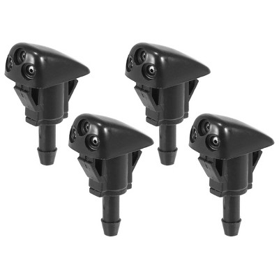 Unique Bargains Car Front Windshield Washer Nozzles for Hyundai Tiburon Elantra Sonata for Kia Sorento Replaces 98630YY000 Black 4 Pcs