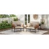 Okak  36"W x 17"H Modern Patio Accent Chairs Wide Armchairs with 2 Extra Pillows,Set of 1/2,Outdoor Club Chairs for Porch,Garden&Backyard - 3 of 4