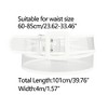 Allegra K Womens Clear Waist Belt Plus Size Skinny Belts for Jeans Dresses - 3 of 4