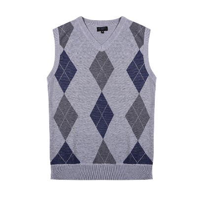 Gioberti Men's Super Soft Diamond Knitted Sleeveless Vest
