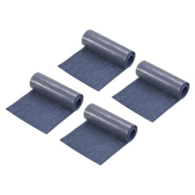 Unique Bargains Iron-on Washable Clothes Hole Repairing Denim Patches 4 Pcs