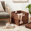 Woven Abaca Folding Lidded Cube Brown - Brightroom™ - image 2 of 3