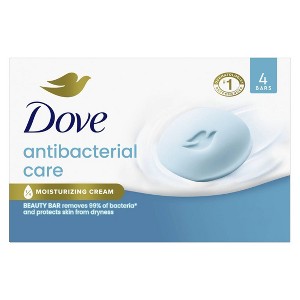Dove Beauty Antibacterial Beauty Bar Soaps - 15oz/4ct - 1 of 4