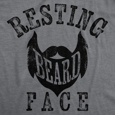Мужские футболки Crazy Dog T-Shirts, Inc. Mens Funny T Shirts Resting Beard Face Sarcastic Facial Hair Novelty Tee for Men - Crazy Dog Men's T Shirt With Sarcastic Sayings Dark Grey M — фото 2