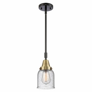 Bell - 1 Light Stem Hung Mini Pendant In Industrial Style-11.13 Inches Tall and 5 Inches Wide - 1 of 1