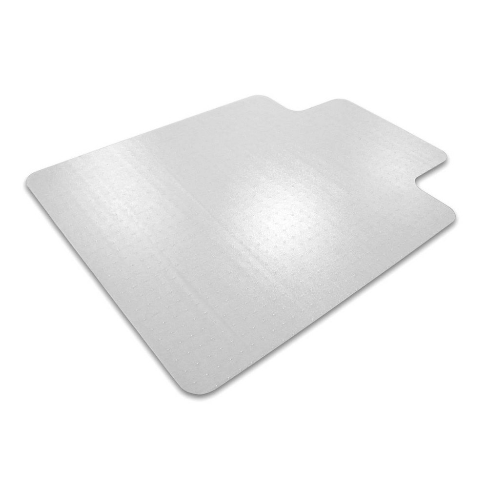 Photos - Area Rug Floortex 45"x53" Vinyl Chair Mat for Low Pile Carpets Lipped Clear  