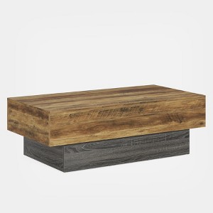 Tribesigns 55-inch Farmhouse Wood Coffee Table for Living Room, Reception Area of Office, - 1 of 4