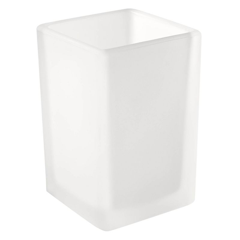 Frosty Glass Bathroom Tumbler White - Allure Home Creations, 1 of 4