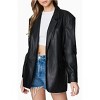 Women's Vegan Leather Blazer - BLANKNYC - 2 of 4