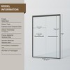 GDFStudio Tauton Double Sliding Shower Door with Tempered Glass - 3 of 4