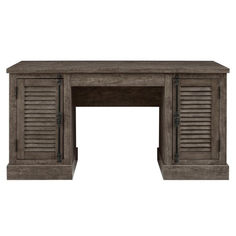 Cheshire Double Pedestal Desk Rustic Gray Room Joy Target