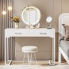 Tribesigns 39 Inches 2 Drawers Vanity Desk - 2 of 4